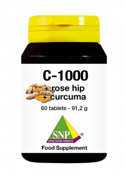 Vitamin C - 1000 mg + Rosehip + Curcuma: