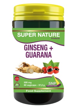 Ginseng + Guarana  500 mg Pure