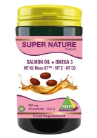 Salmon oil Omega 3 Vitamin K2-Mena Q7 Vitamin D3 Vitamin E