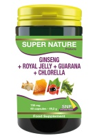 Ginseng + Royal Jelly + Guarana  + Chlorella